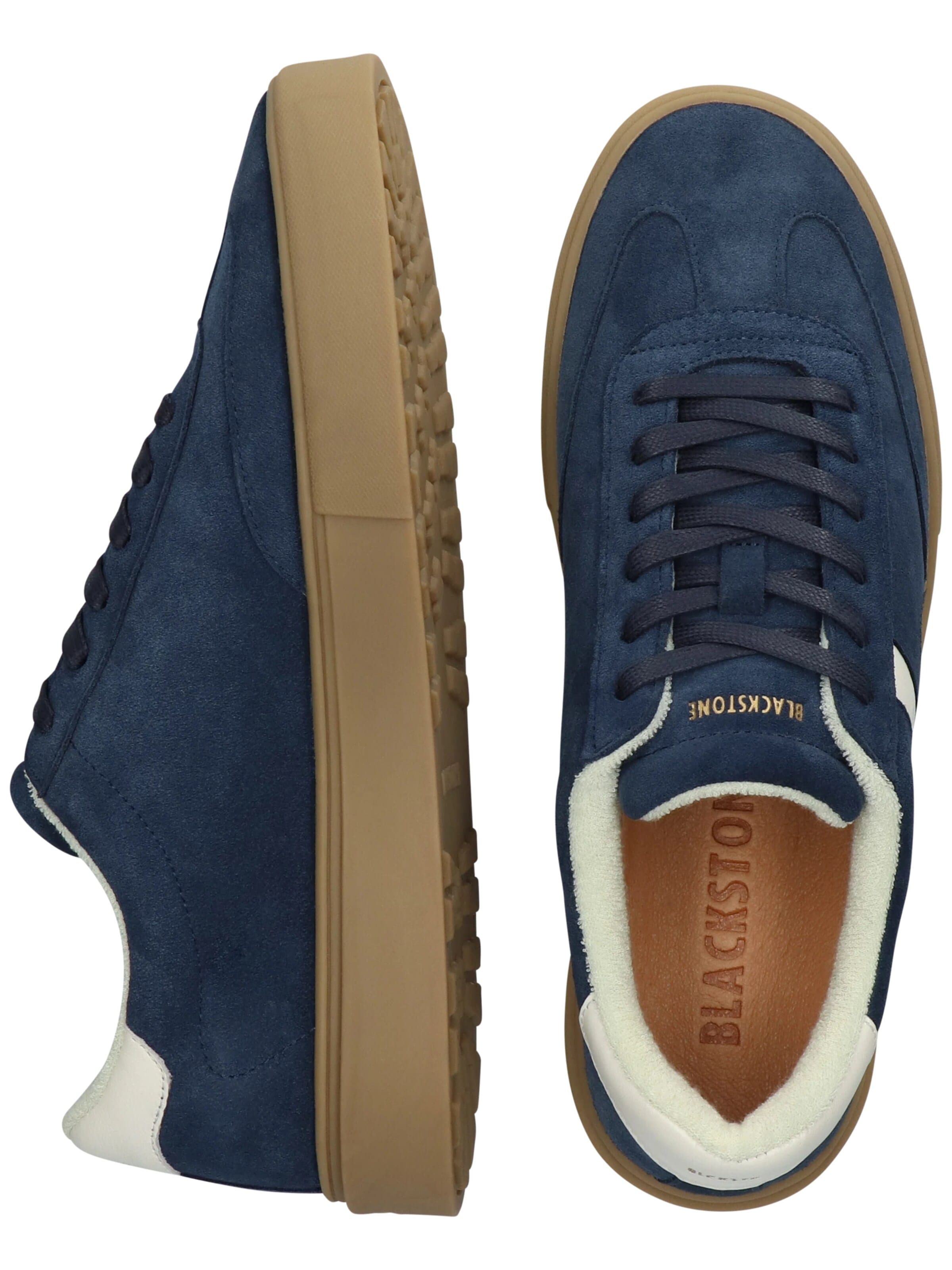 BLACKSTONE Låg sneaker 'Quartz Auden' i blå