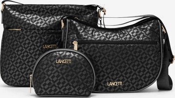 Lancetti - Mala de ombro 'Keith' em preto: frente