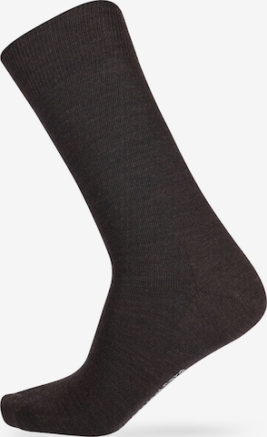 Chaussettes 'WOOL CARE' KUNERT en noir : devant
