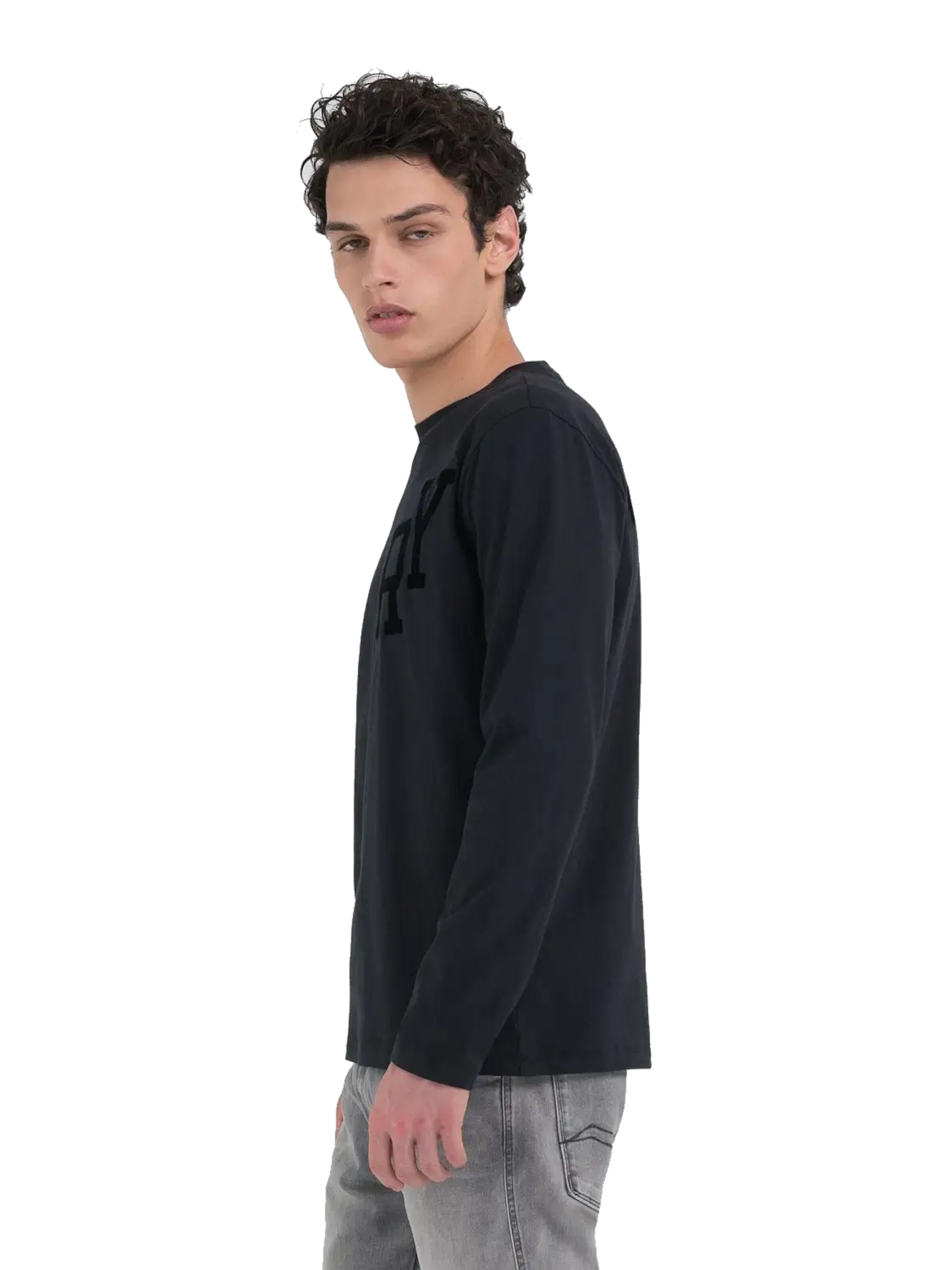 REPLAY Shirt in Schwarz