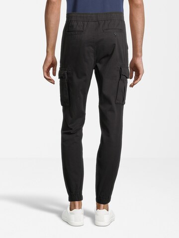 Effilé Pantalon cargo AÉROPOSTALE en noir