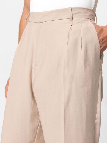 Antioch Loosefit Bandplooibroek 'Ermanno' in Beige