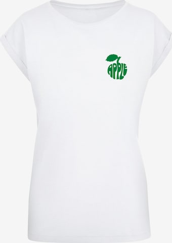 Merchcode T-Shirt Beatles -  Apple Words' in Weiß: predná strana