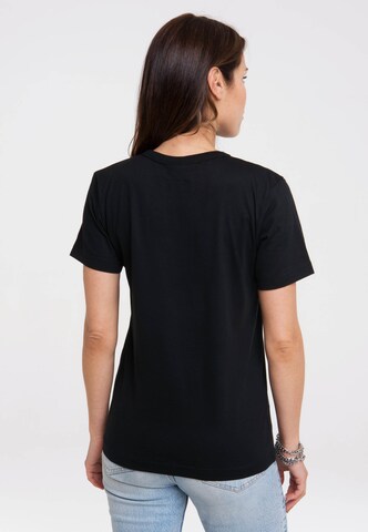 LOGOSHIRT T-Shirt 'Sesamstraße - Krümelmonster Mond' in Schwarz