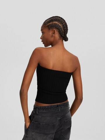 Bershka Knitted top in Black