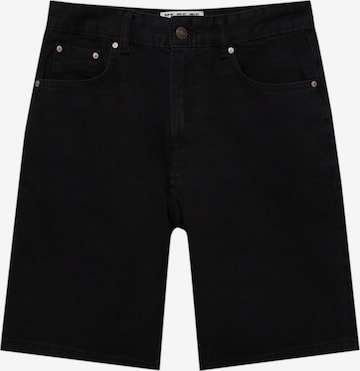 Pull&Bear Loosefit Jeans i sort: forside