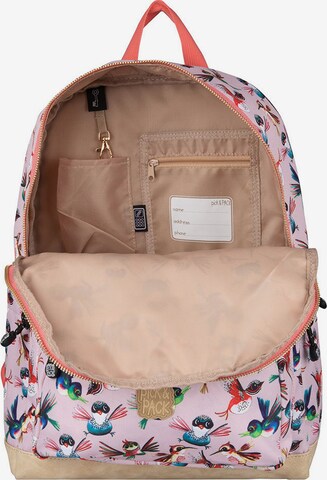 Pick & Pack Backpack 'Birds' in Pink