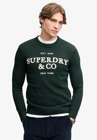 Superdry & Co Svetr – zelená: přední strana