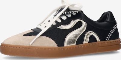 SACHA Sneaker in 36 in beige / gold / schwarz, Produktansicht