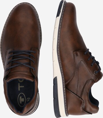 TOM TAILOR Lace-up shoe in Brown