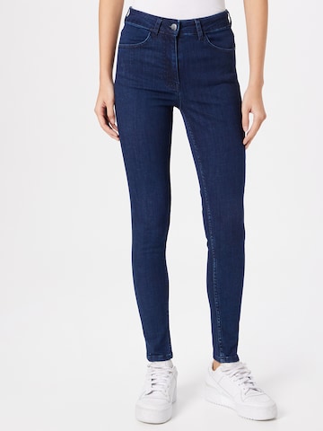 Warehouse Skinny Jeans i blå: framsida