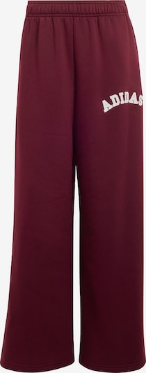 ADIDAS SPORTSWEAR Sportske hlače veličine XXS/regular u tamno crvena / bijela, Pregled proizvoda