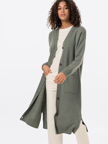 hessnatur Knitted Coat in Green