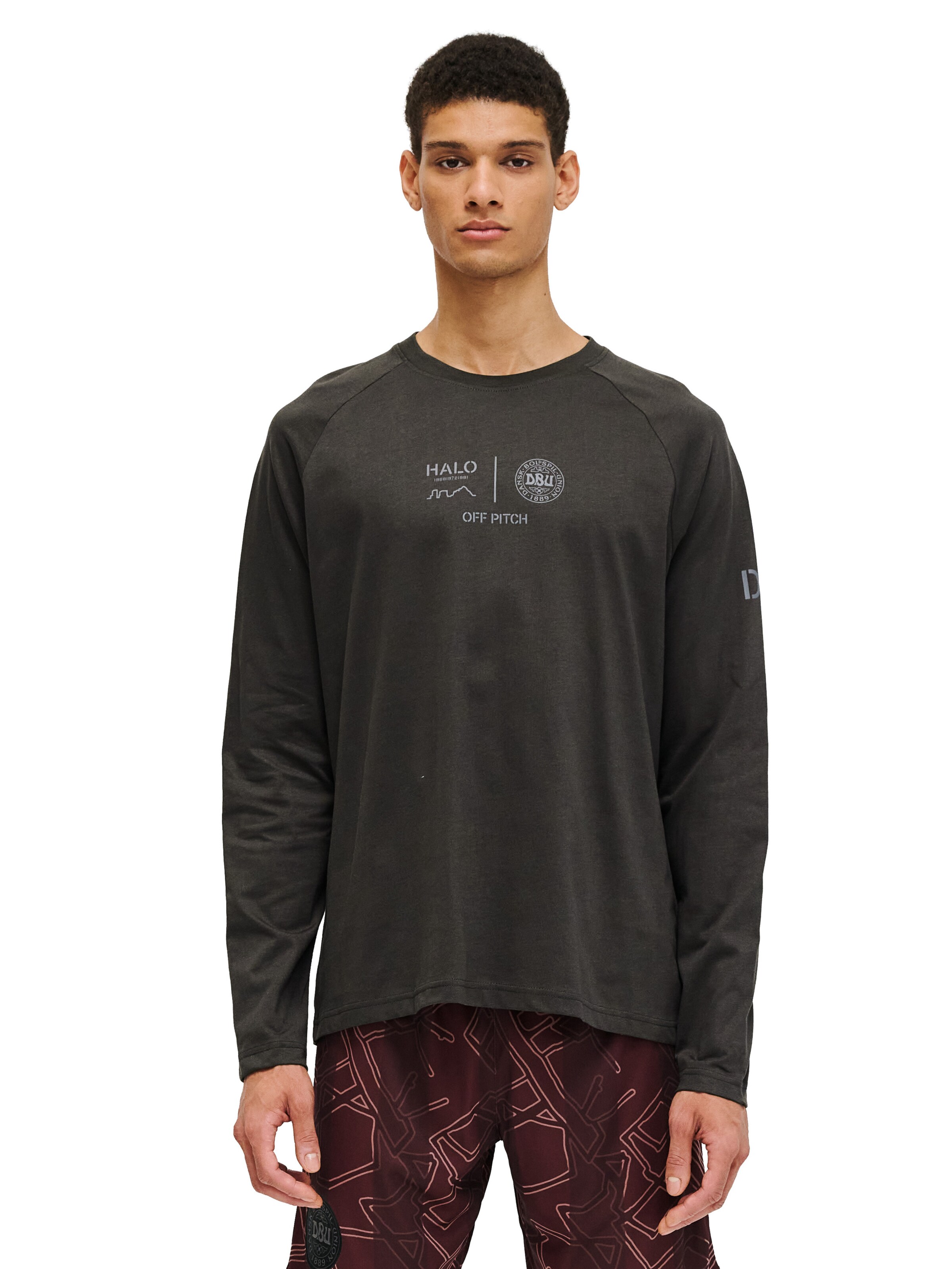 HALO Shirt 'HALO x DBU' in Grau: Vorderseite