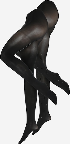 Lindex Fine Tights in Black: front