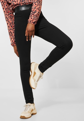 CECIL Skinny Broek in Zwart