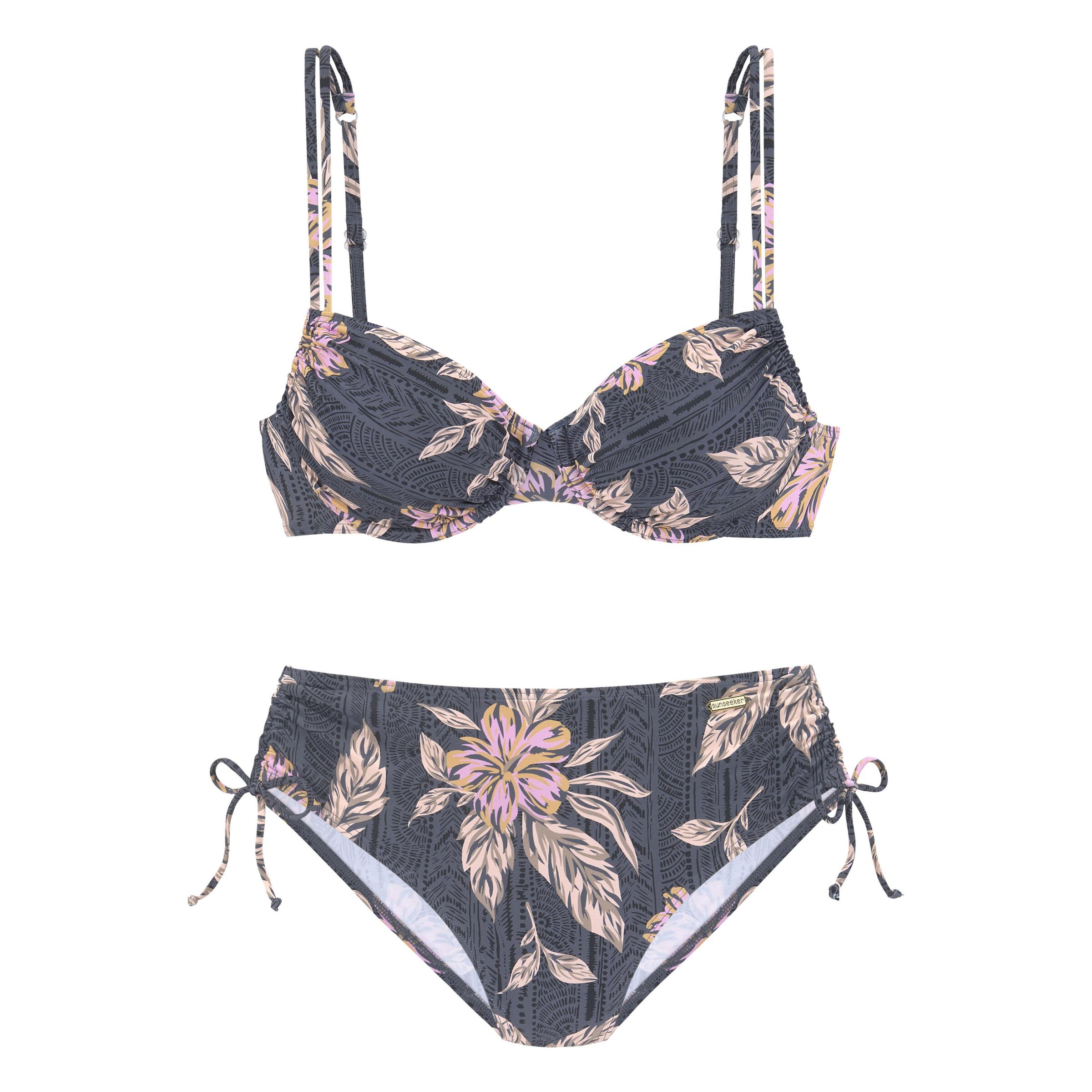 SUNSEEKER Push-up Bikini i grön: framsida