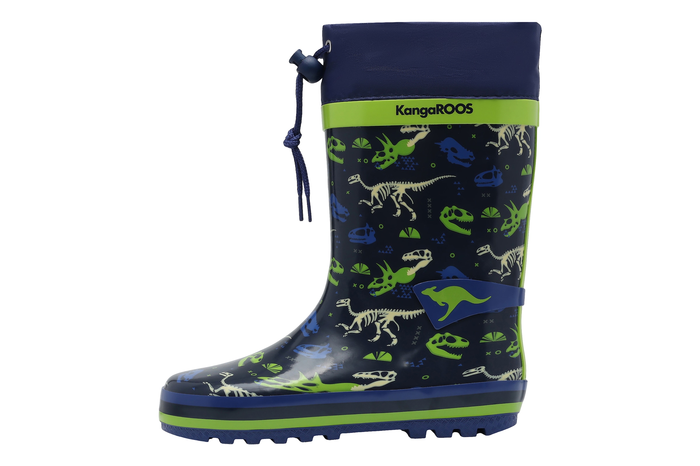 KangaROOS Rubber Boots in 23 in marine blue / Light green, Item view