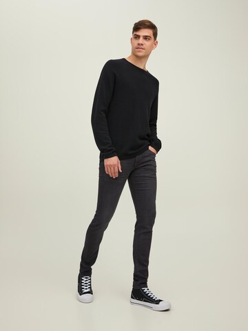 JACK & JONES Скинни Джинсы 'Liam Evan' в Черный