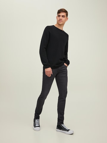 JACK & JONES Skinny Jeans 'Liam Evan' in Black