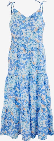 Pieces Tall Summer Dress 'Shadow' in Blue: front