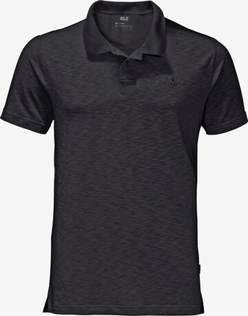 JACK WOLFSKIN Poloshirt in Schwarz: predná strana