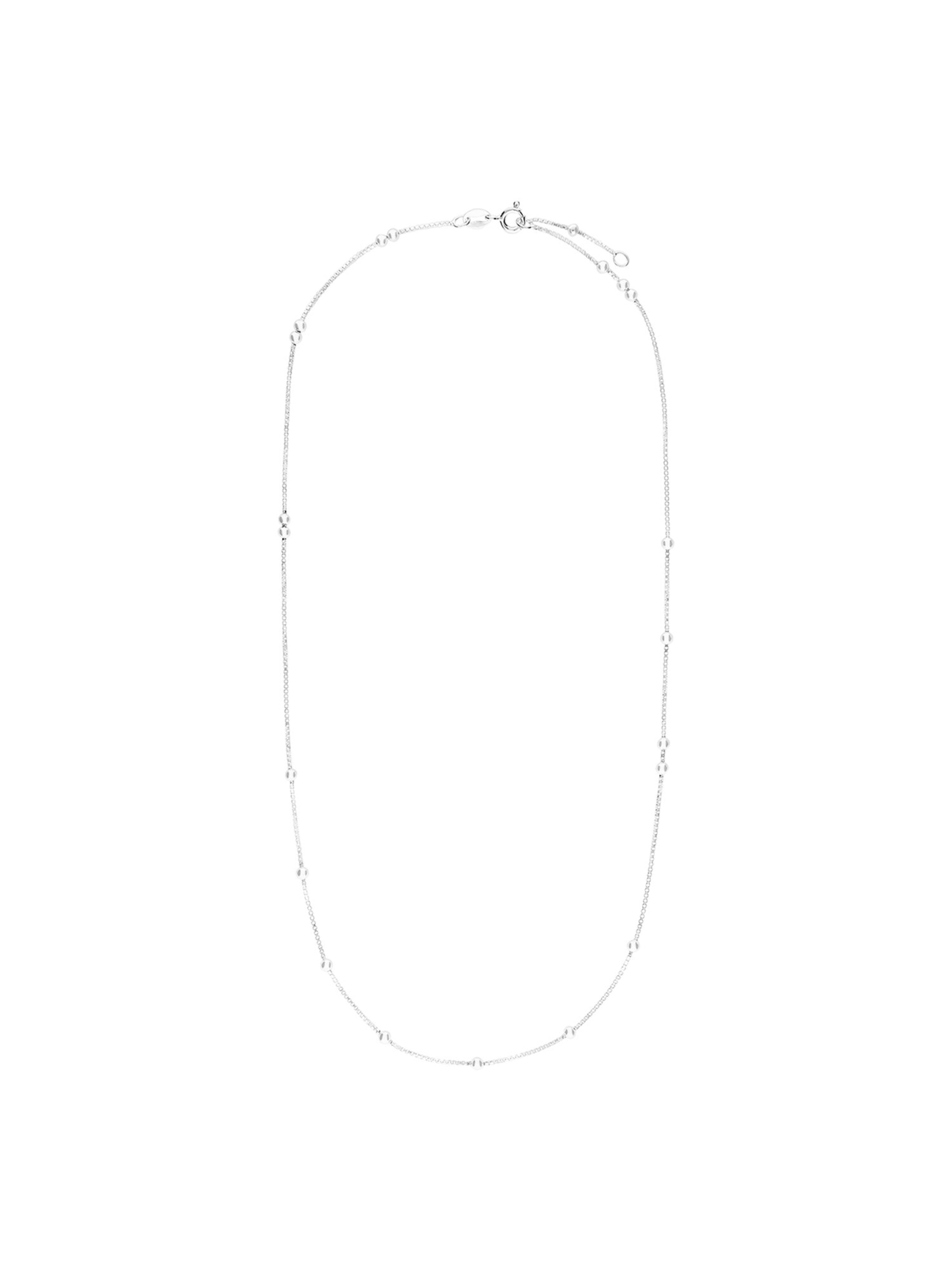 Lucardi Necklace 'Basic' in Silver: front