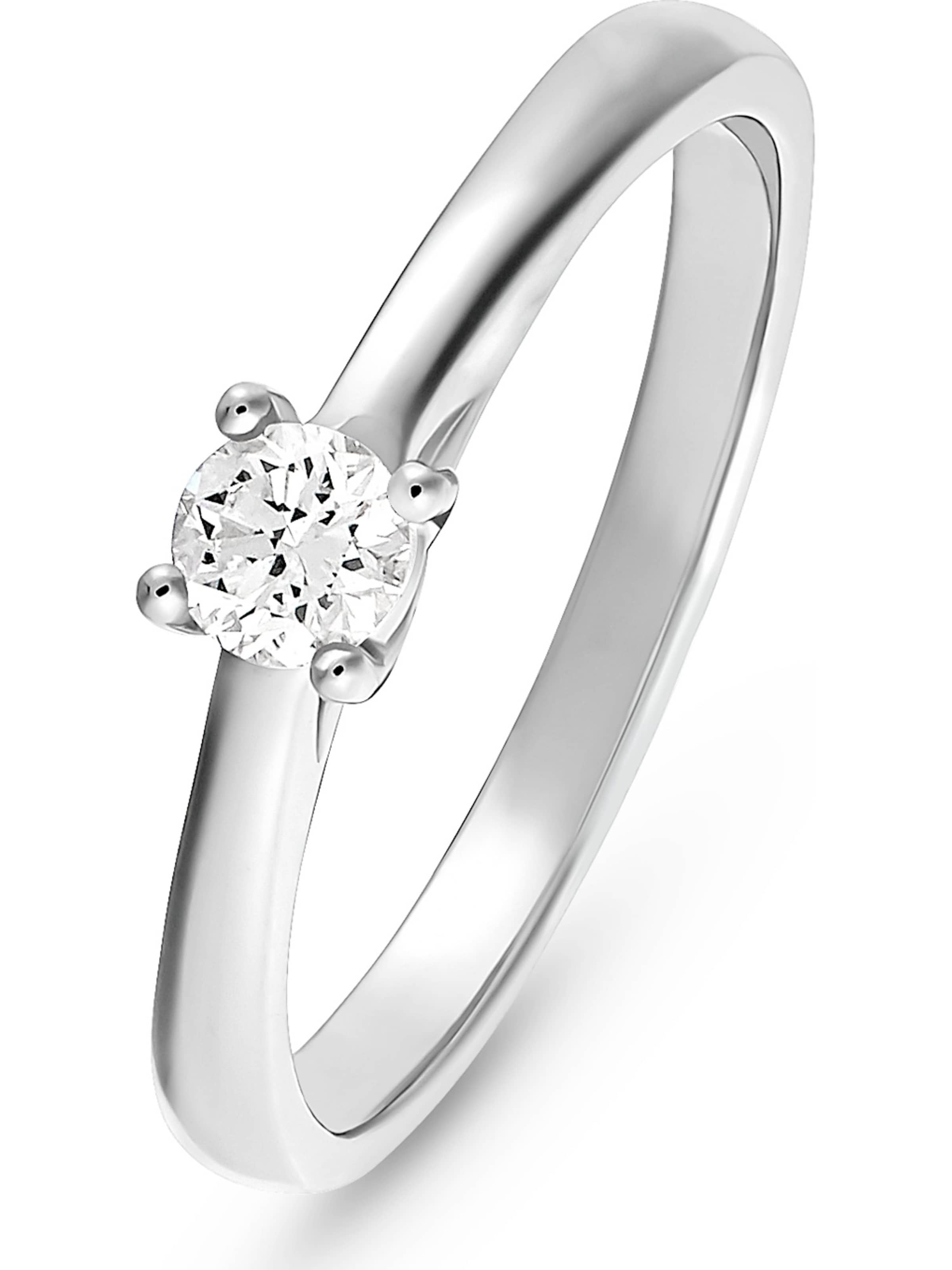 CHRIST Ring in Weiß: Vorderseite