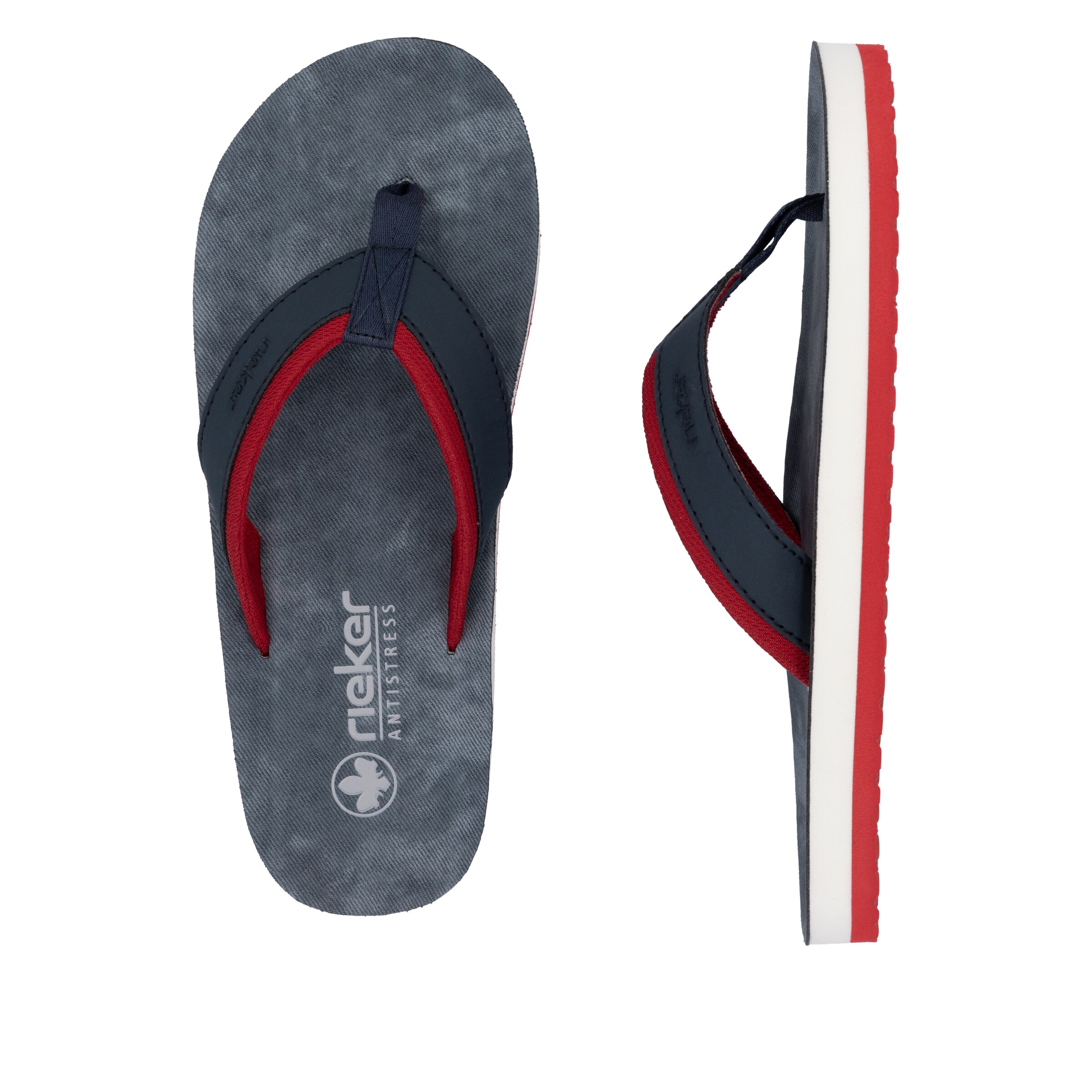 Rieker T-Bar Sandals '20151' in Blue