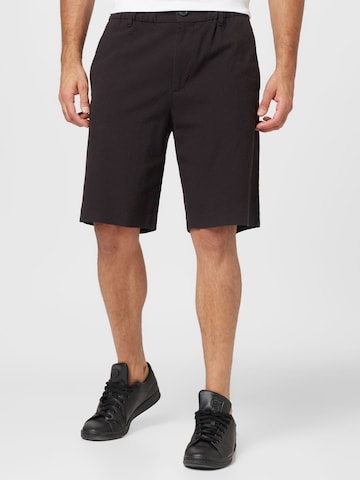 NN07 Chino Pants 'Theodor' in Black: front