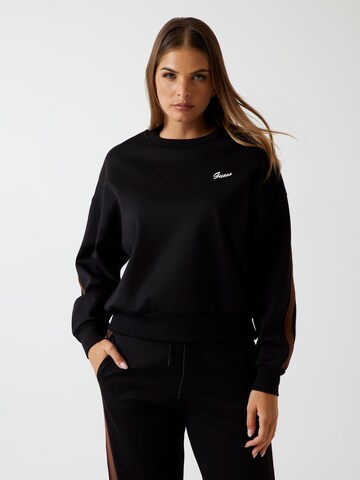 GUESS Sweatshirt in Schwarz: Vorderseite