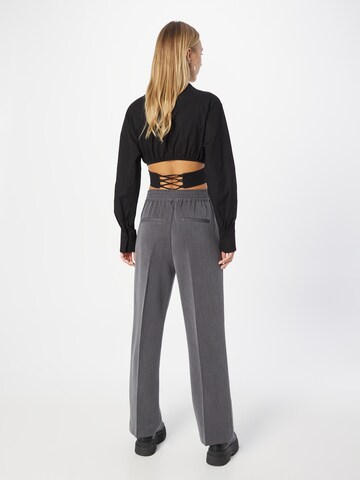 mbym Wide leg Trousers with creases 'Phillipa Press' in Grey