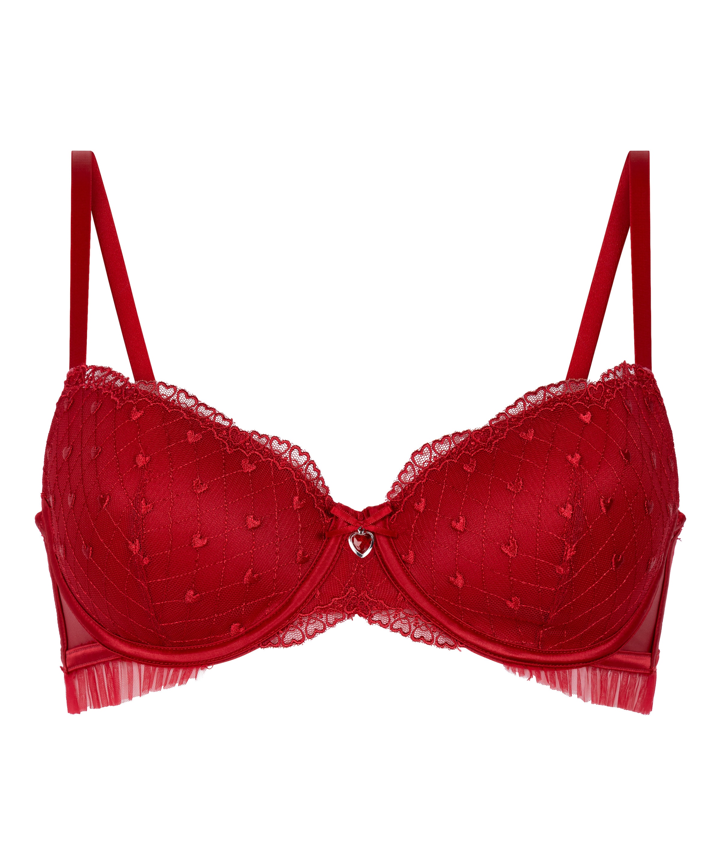 Hunkemöller T-shirt Bra in Red: front