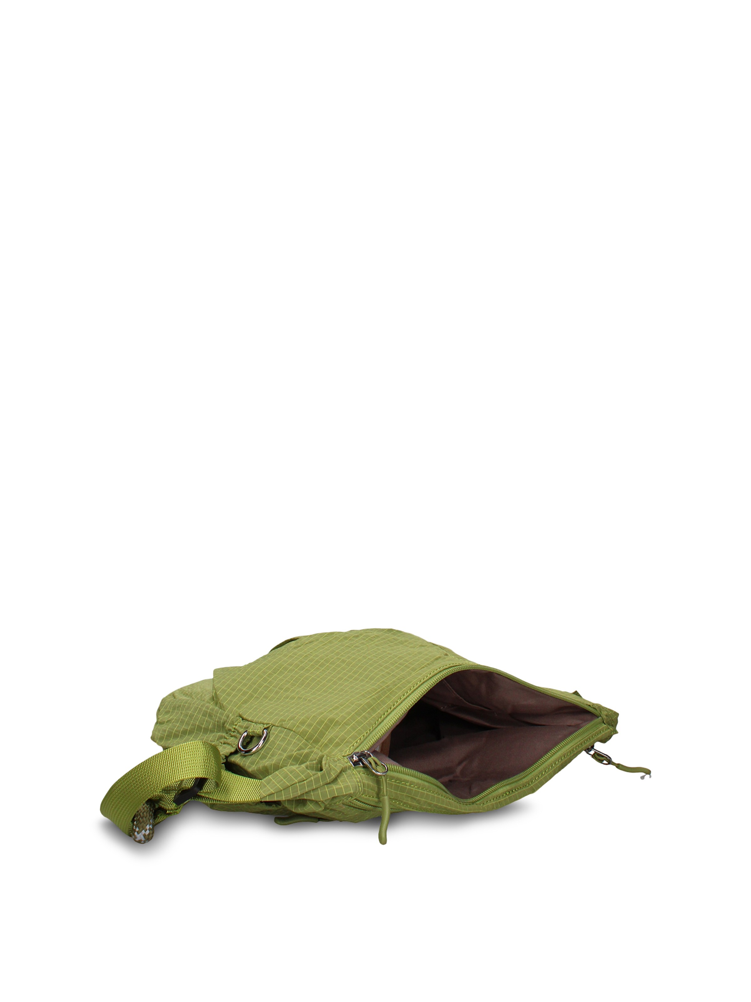 Borsa a spalla 'Borsa a Spalla Donna Gianmarco Venturi Pelle Vegana PU con Zip' di GianMarco Venturi in verde
