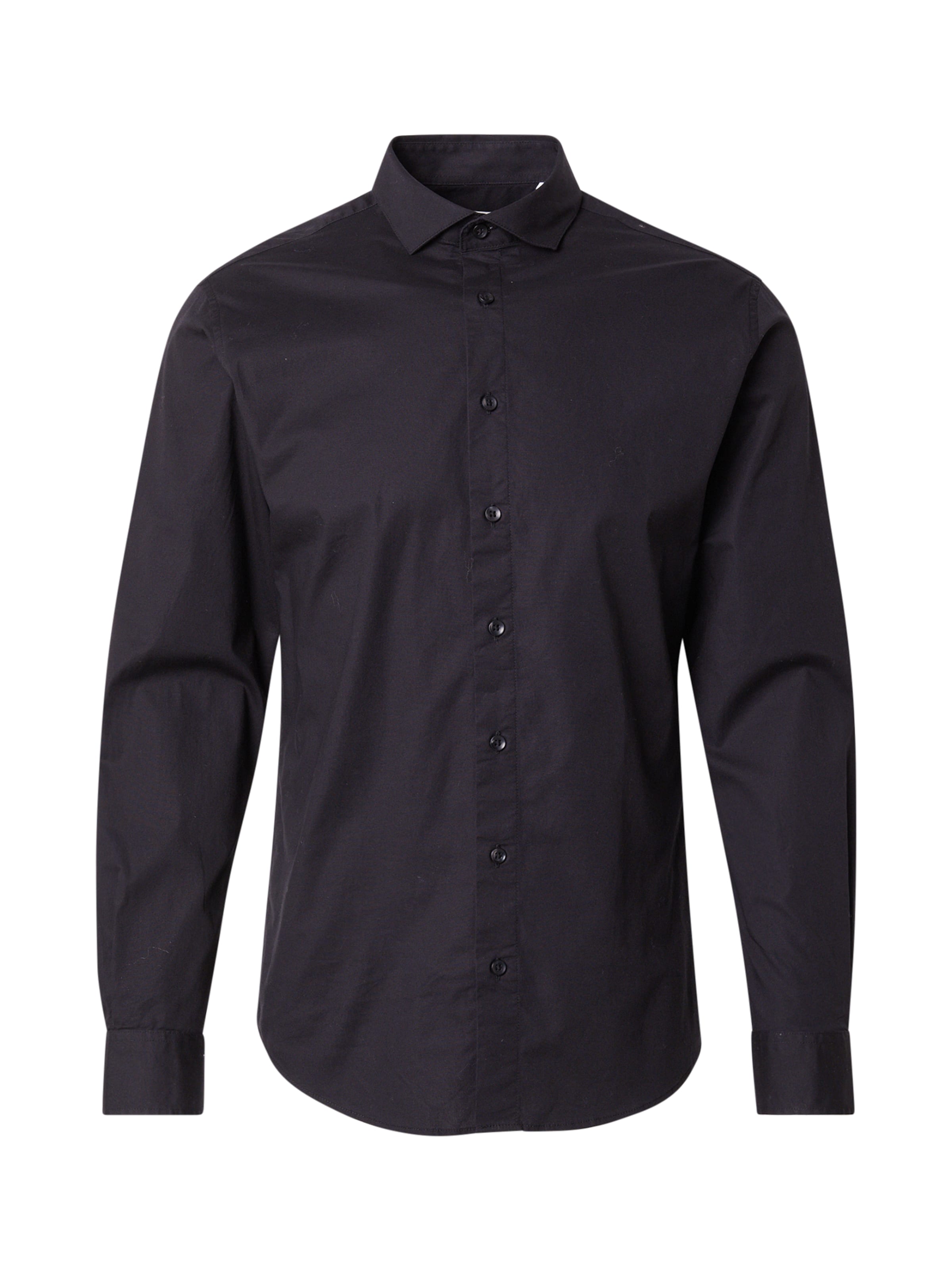 JACK & JONES Srajca 'JPRBLAJaxon' | črna barva: sprednja stran