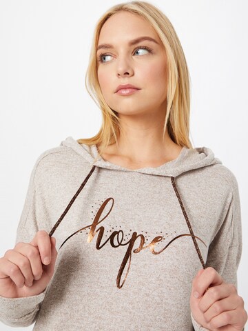 Key Largo Sweatshirt 'HOPE' in Beige