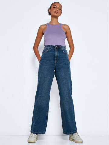 Noisy may Wide Leg Jeans 'Drew' in Blau