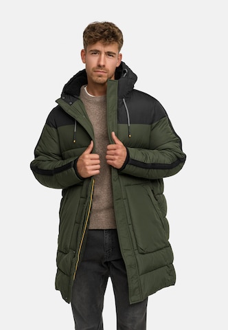 INDICODE JEANS Winter coat 'INKenter' in Green: front