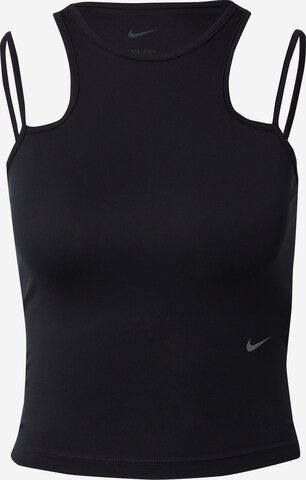 Top sportivo di NIKE in nero: frontale