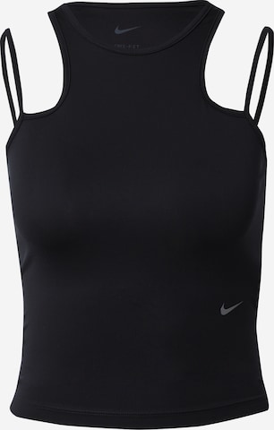 NIKE Sports Top in Black: front