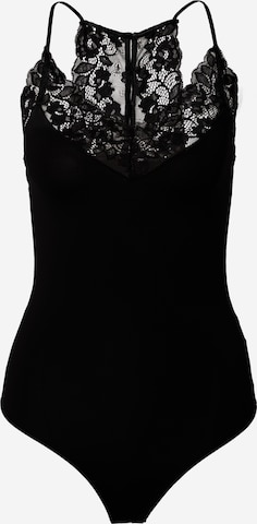 PIECES Shirt Bodysuit 'KORNELIE' in Black: front