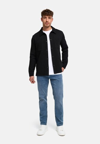 Coupe regular Chemise 'Rhomon' INDICODE JEANS en noir