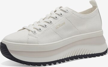 Sneaker bassa di s.Oliver in bianco: frontale