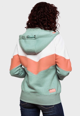 NAVAHOO Zip-Up Hoodie 'Honigperle' in Green