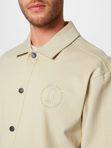 BOSS Orange Between-Season Jacket 'Soran' in Beige