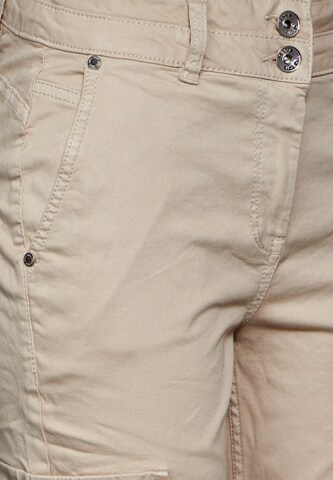CECIL Slim fit Cargo trousers in Beige