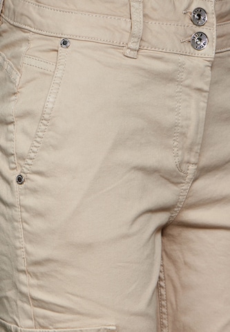 CECIL Slim fit Cargo Pants 'Cecil' in Beige