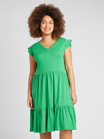 Robe 'MAY' ONLY Carmakoma en vert : devant