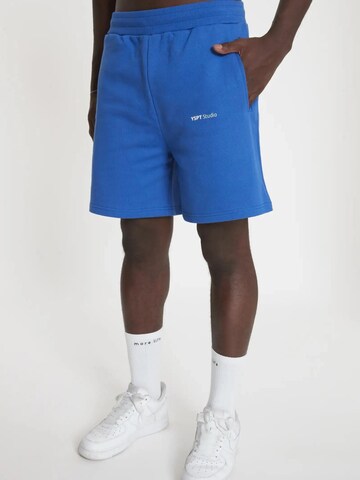 YSPT Studio Regular Workout Pants 'Limitless' in Blue: front