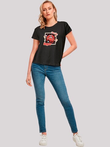 T-shirt 'Lips like sugar retro fashion  Valentinstag' F4NT4STIC en noir